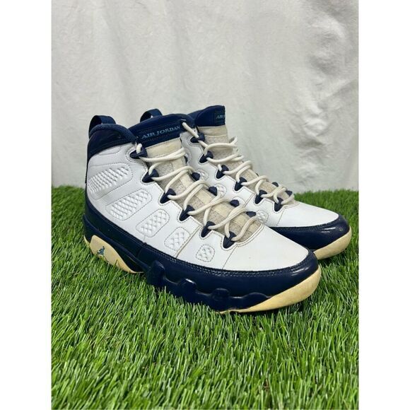 Nike Air Jordan 9 Retro UNC size 8.5 302370-145 OG IX Pearl Blue - Picture 1 of 9